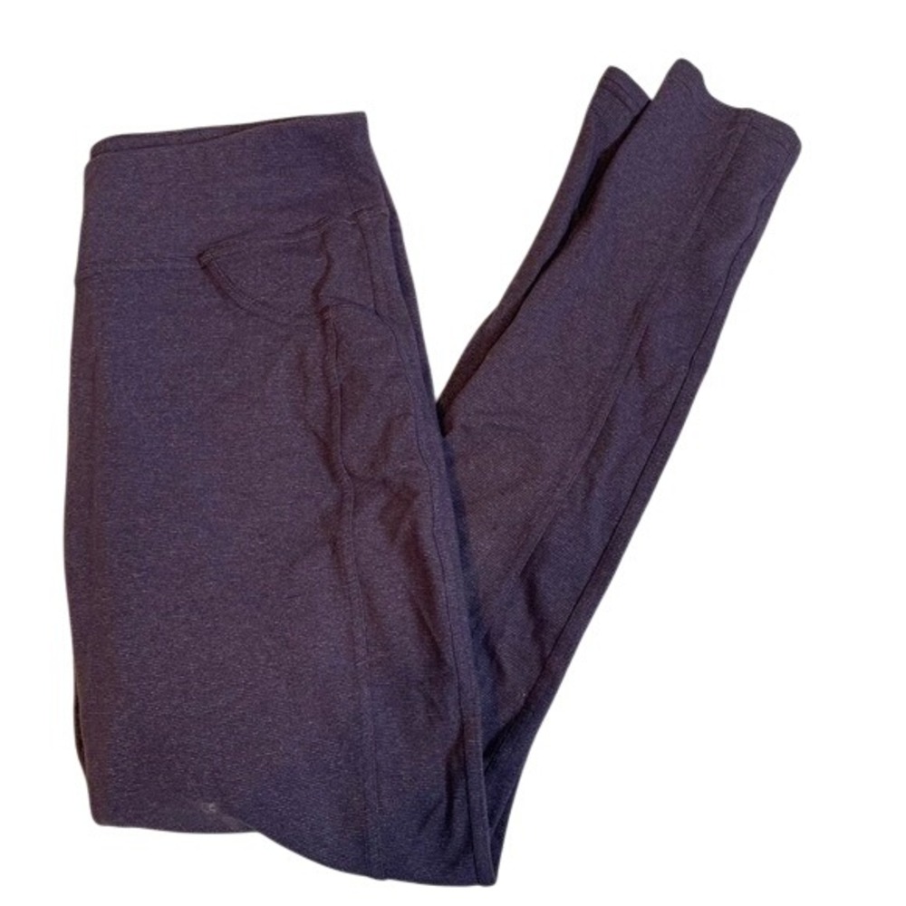 Kathmandu Women's Size 12 Purple Heathered Athletic Leggings Pants